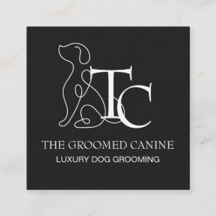 Luxus-Hundepflege Visitenkarte Pet-Stylist