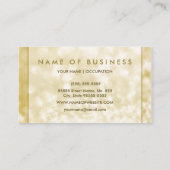Luxus IMITATE Gold Bokeh Sparkle Haar und Schönhei Visitenkarte (Rückseite)