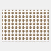 Luxus Imitate Gold Polka Dot Muster Geschenkpapier Set (Vorderseite)