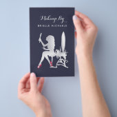 Luxus-IMITATE Silver Woman Boutique Sonderveransta Flyer (Handgriff)