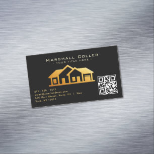 Luxus-Immobilien-Design-Magnetisch  Magnetische Visitenkarte