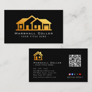 Luxus-Immobilien-Design-Magnetisch  Visitenkarte