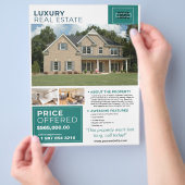 Luxus-Immobilien-Individualmarketing Flyer (Hand)