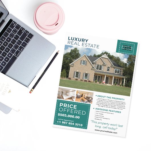 Luxus-Immobilien-Individualmarketing Flyer
