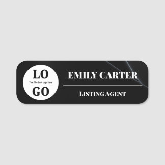 Luxus-Immobilienmakler-Logo Magnetisch Namensschild