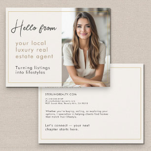 Luxus-Immobilienmakler-Marketing-Mailer Postkarte