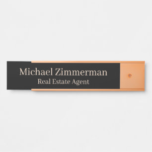 Luxus-Immobilienmakler-Schild für das Büro eines I Türschild
