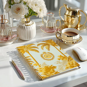 Luxus Imperial Gold Palm Tree Business Notizblock