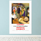 Luxus in den Flying Boats des New Empire Leinwanddruck (Insitu (Holzboden))