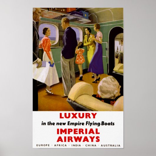 Luxus in den Flying Boats des New Empire Poster (Vorne)