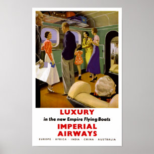 Luxus in den neuen Empire-Flugbooten Poster