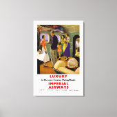 Luxus in den New Empire Flying Boats - m Leinwanddruck (Vorderseite)