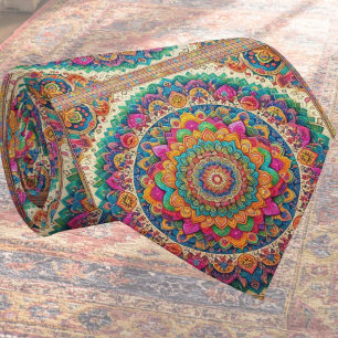 Luxus-Indien-Designer-Teppich Faux-Silk-Schlips Krawatte