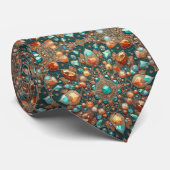Luxus-Indisch-Designer-Teppich | Faux-Seiden-Halst Krawatte (Gerollt)