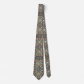 Luxus-Indisch-Designer-Teppich | Faux-Silk-Halstuc Krawatte (Vorderseite)