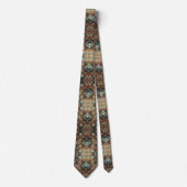 Luxus-Indisch-Designer-Teppich | Faux-Silk-Halstuc Krawatte (Vorderseite)