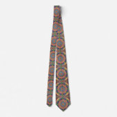 Luxus-Indisch-Designer-Teppich | Faux-Silk-Schlips Krawatte (Rückseite)