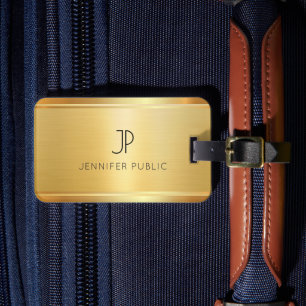 Luxus individuell Glamourös Faux Gold Elegant Vorl Gepäckanhänger
