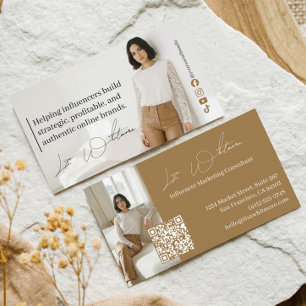Luxus-Influencer-Marketing-Beratungs-QR-Code Visitenkarte
