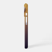 Luxus-Initiale J Monogramm in Diamant, Perlen Gold iPhone 16 Hülle (Linke Seite)