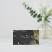 Luxus Ink Business Card Visitenkarte (Stehend Vorderseite)