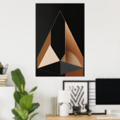 Luxus-Innenarchitektur Moderne Abstrakt Poster (Heimbüro)
