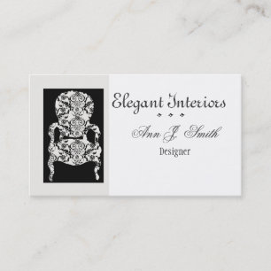 Luxus-Inneneinrichtung Damast-Muster Vintage Visitenkarte