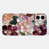 Luxus iPhone-Hülle mit Blumenmotiv Bleiglas-Rose P Case-Mate iPhone Hülle (Rückseite (Horizontal))