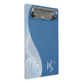 Luxus Iridescent Blau-Verlauf Mini Klemmbrett (Schrägansicht)