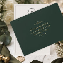 Luxus-Jagdgrün-Hochzeitsumschlagvorlage