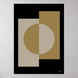 Luxus-Japandi-Geometric-Alignment-Wandkunst 13 Poster