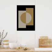 Luxus-Japandi-Geometric-Alignment-Wandkunst 13 Poster (Küche)