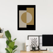 Luxus-Japandi-Geometric-Alignment-Wandkunst 13 Poster (Heimbüro)