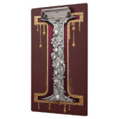 Luxus-Juwel-Buchstabe I-Monogramm mit Glitter Klemmbrett (Links)