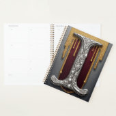 Luxus-Juwel-Buchstabe I-Monogramm mit Glitter Planer (Anzeige)