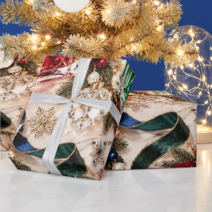 Luxus-Juwel-Duft Weihnachten Geschenkpapier
