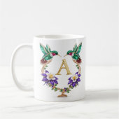 Luxus-Juwel-Kolibri-Monogramm A Kaffeetasse (Links)