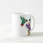 Luxus-Juwel-Kolibri-Monogramm-D-Kaffeetasse Kaffeetasse (VorderseiteRechts)