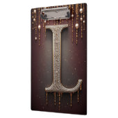 Luxus-Juwel-Letter L-Monogramm mit Glitter Klemmbrett (Links)