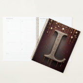 Luxus-Juwel-Letter L-Monogramm mit Glitter Planer (Anzeige)