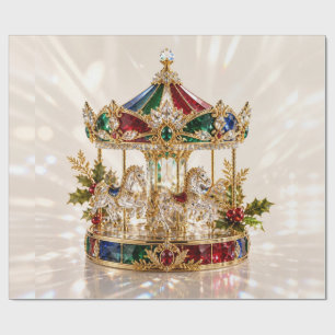 Luxus-Juwelen-Karussell-Weihnachts-Geschenkpapier Geschenkpapier