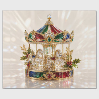 Luxus-Juwelen-Karussell-Weihnachts-Geschenkpapier Geschenkpapier