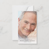 Luxus-Kardinal-Gedenkkarte für das Foto Mitteilungskarte (Vorderseite)