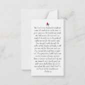 Luxus-Kardinal-Gedenkkarte für das Foto Mitteilungskarte (Rückseite)