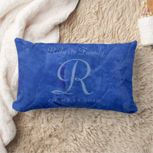 Luxus-Kissen mit individuellem Monogramm Lendenkissen