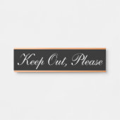 Luxus & Klasse "Behalt Out, Bitte unterzeichnen Türschild (Vorderseite )