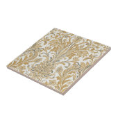 Luxus, Klassisch, Elegant, Gold Beige Muster Fliese (Seite)