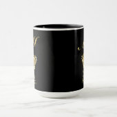 Luxus-Königsgoldkrone Royal Monogram Tasse (Zentrum)