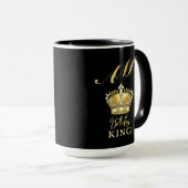 Luxus-Königsgoldkrone Royal Monogram Tasse (VorderseiteRechts)