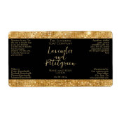 Luxus-Kosmetikmarke - Black & Gold Glitzer (Vorne)